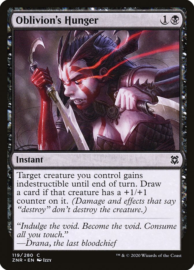 Oblivion's Hunger [Zendikar Rising] Magic: The Gathering