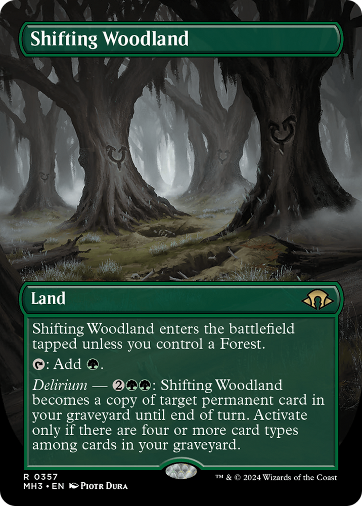 Shifting Woodland (Borderless) [Modern Horizons 3] Magic: The Gathering