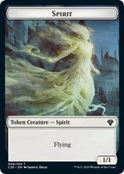 Spirit // Insect (013) Double-Sided Token [Commander 2020 Tokens] Magic: The Gathering