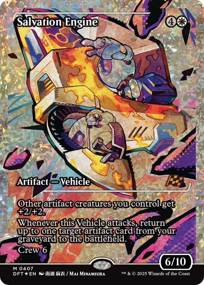 Salvation Engine (Showcase) (Fracture Foil) [Aetherdrift] Magic: The Gathering