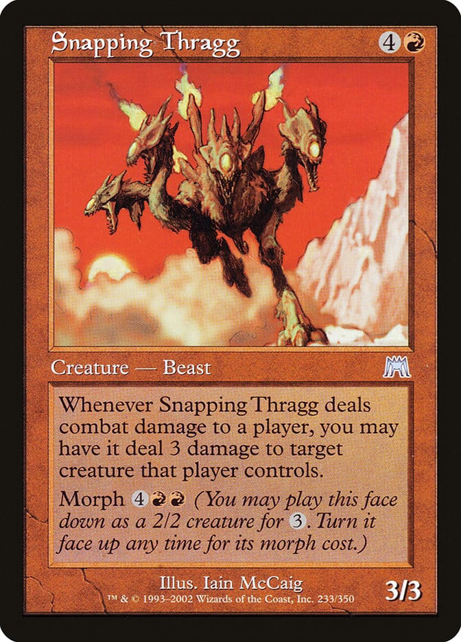 Snapping Thragg [Onslaught] Magic: The Gathering