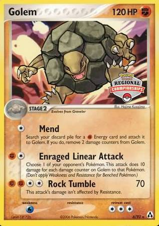 Golem (6/92) (Regional Championship Promo) [EX: Legend Maker] Pokémon