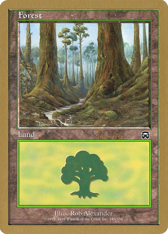 Forest (jt349) (Jan Tomcani) [World Championship Decks 2001] Magic: The Gathering