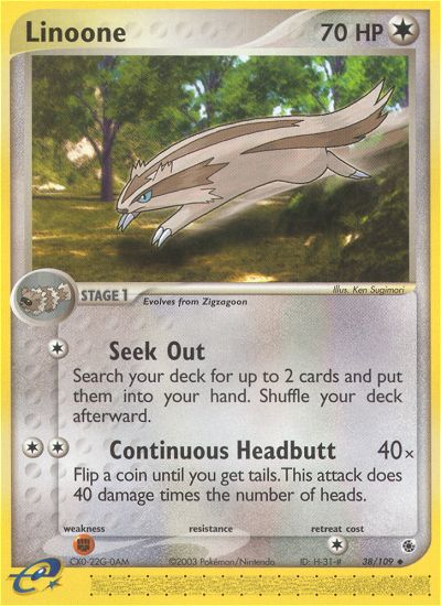 Linoone (38/109) [EX: Ruby & Sapphire] Pokémon