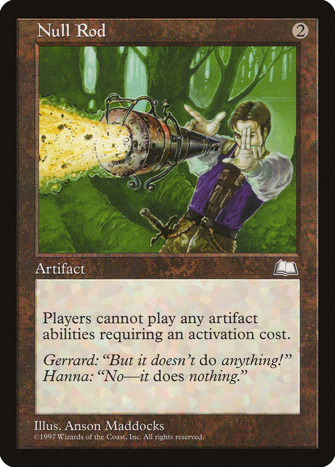 Null Rod [Weatherlight] Magic: The Gathering