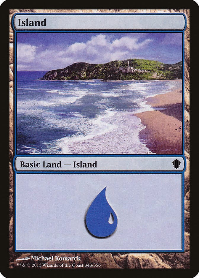 Island (343) [Commander 2013] Magic: The Gathering