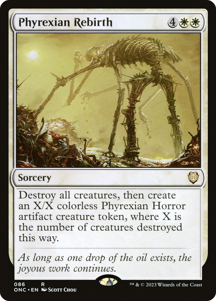 Phyrexian Rebirth [Phyrexia: All Will Be One Commander] Magic: The Gathering