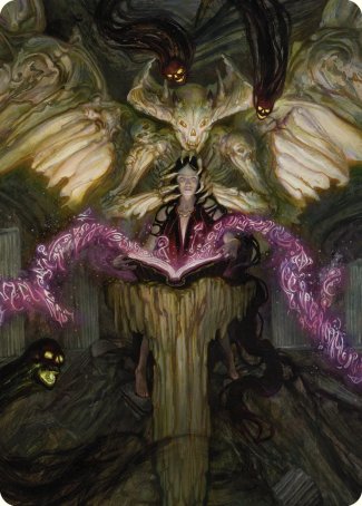 Demonic Tutor Art Card [Commander Masters Art Series] Magic: The Gathering