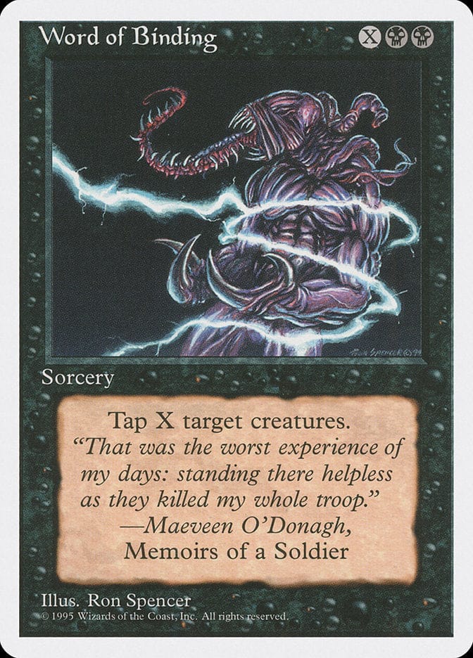 Word of Binding [Fourth Edition] Magic: The Gathering