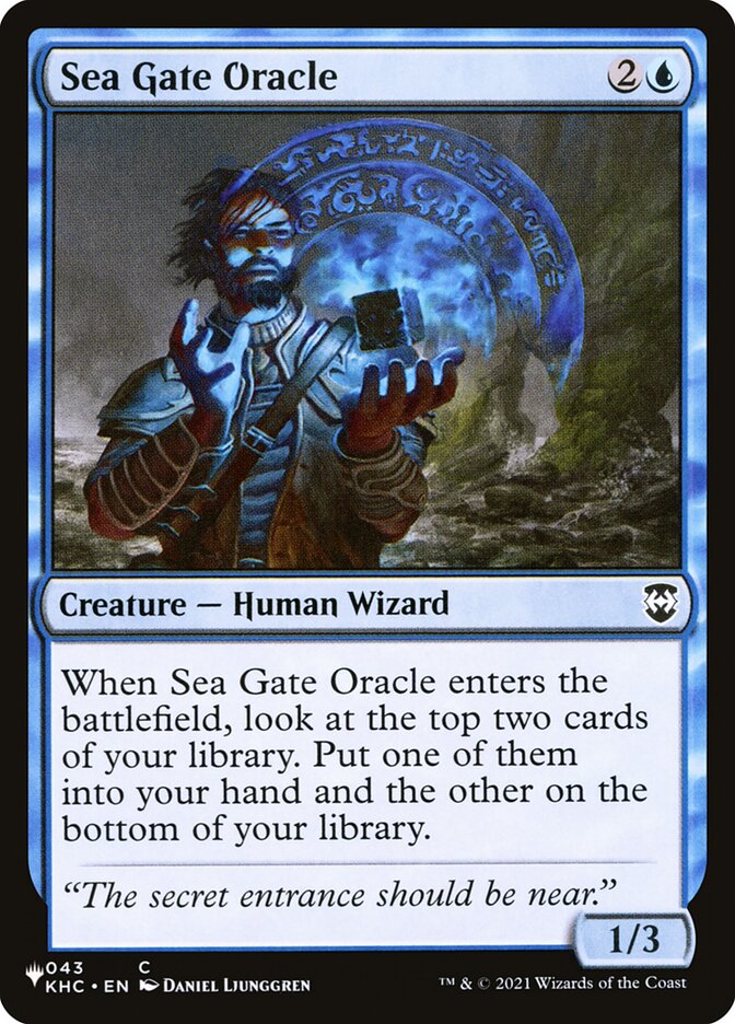 Sea Gate Oracle [The List] Magic: The Gathering