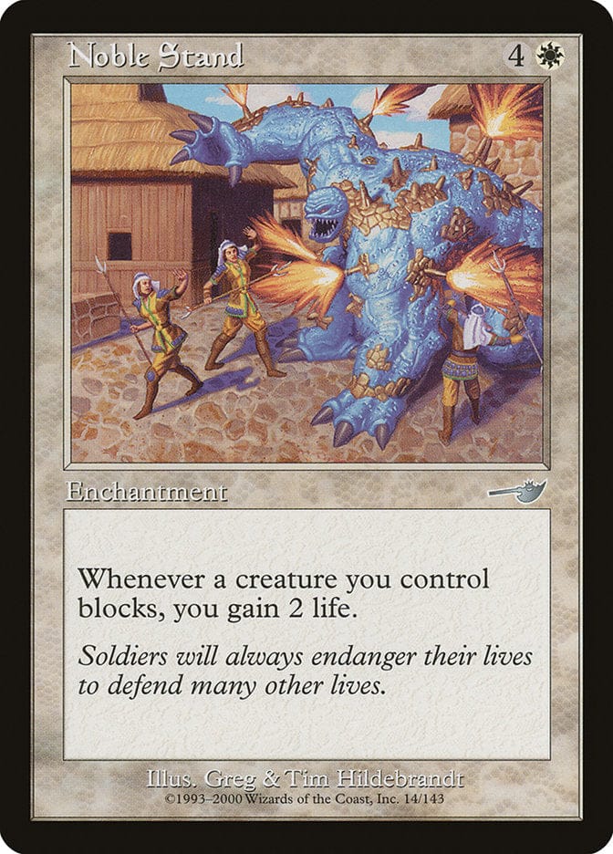 Noble Stand [Nemesis] Magic: The Gathering