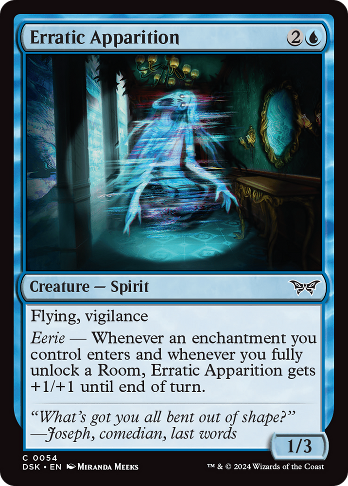 Erratic Apparition [Duskmourn: House of Horror] Magic: The Gathering