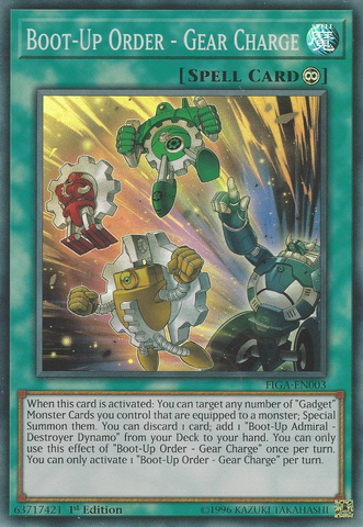 Boot-Up Order - Gear Charge [FIGA-EN003] Super Rare - Yugioh Cards For Your TCG Needs!