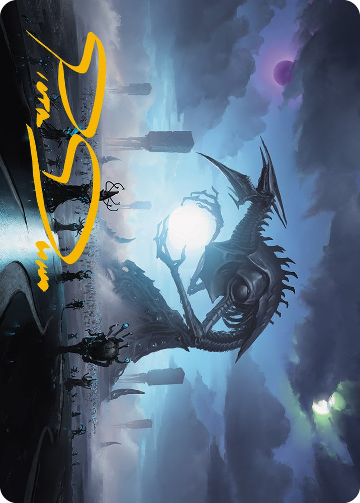 Blue Sun's Twilight Art Card (Gold-Stamped Signature) [Phyrexia: All Will Be One Art Series] Magic: The Gathering