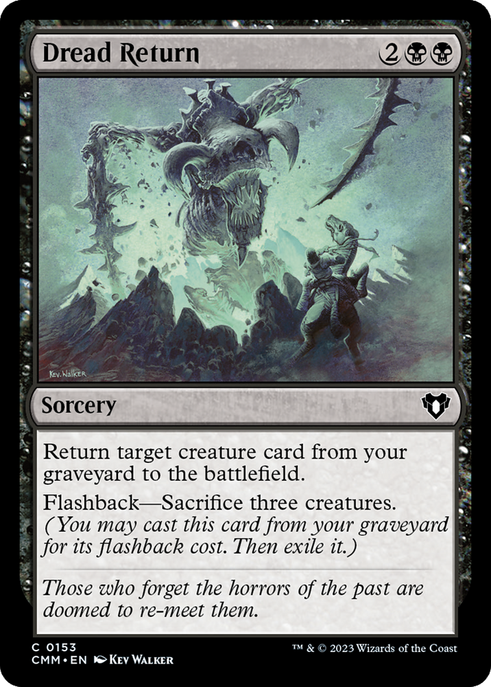 Dread Return [Commander Masters] Magic: The Gathering