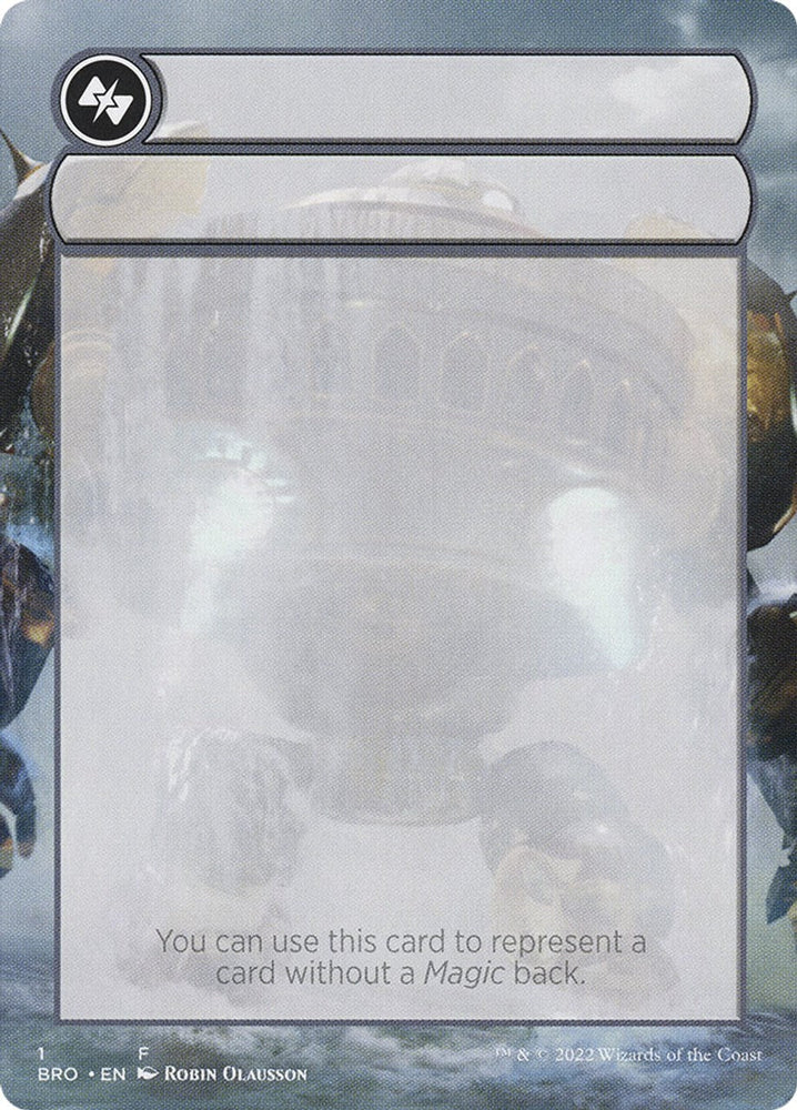 Helper Card [The Brothers' War Tokens] Magic: The Gathering