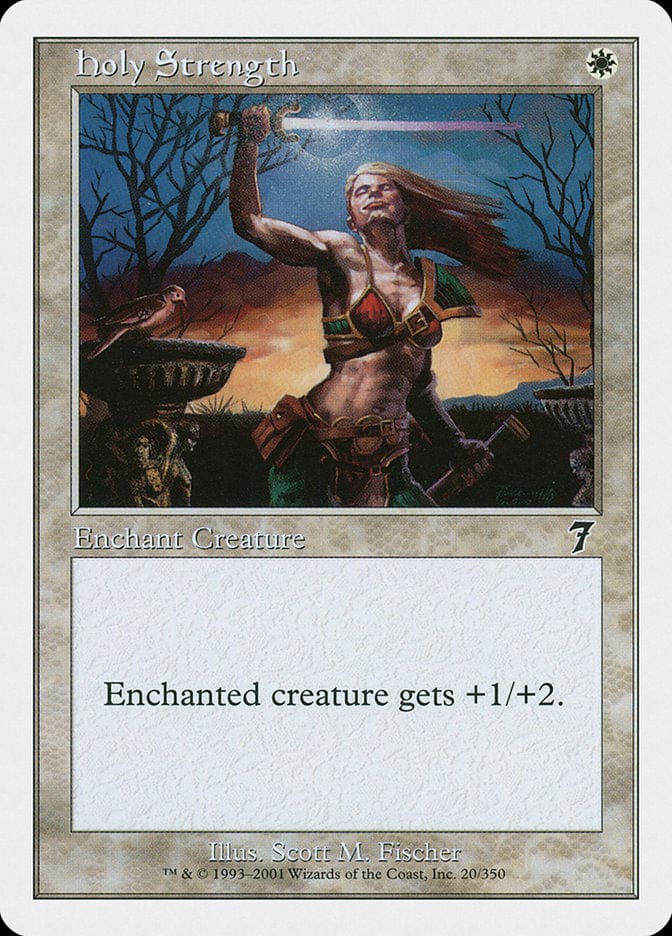 Holy Strength [Seventh Edition] Magic: The Gathering