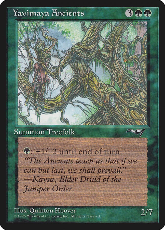 Yavimaya Ancients (Druid Art) [Alliances] Magic: The Gathering