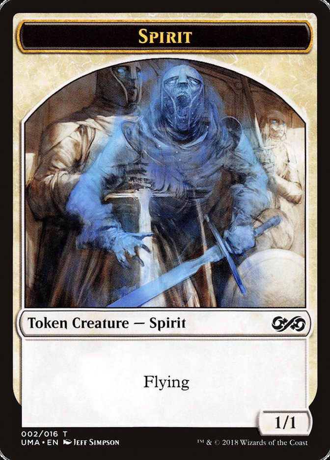 Spirit Token (002/016) [Ultimate Masters Tokens] Magic: The Gathering