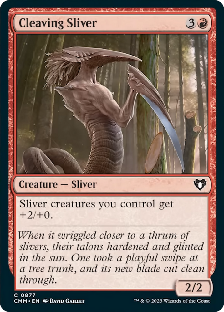 Cleaving Sliver [Commander Masters] Magic: The Gathering
