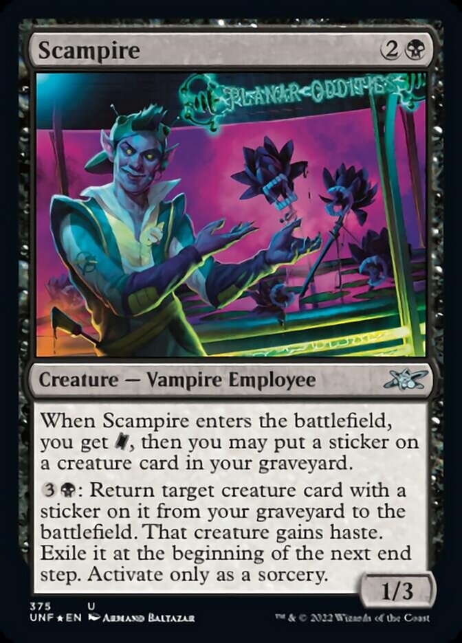 Scampire (Galaxy Foil) [Unfinity] Magic: The Gathering
