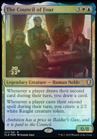 The Council of Four [Commander Legends: Battle for Baldur's Gate Prerelease Promos] Magic: The Gathering