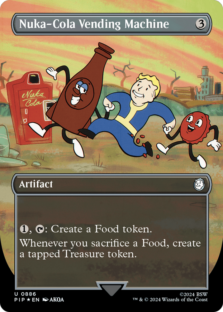 Nuka-Cola Vending Machine (Borderless) (Surge Foil) [Fallout] Magic: The Gathering