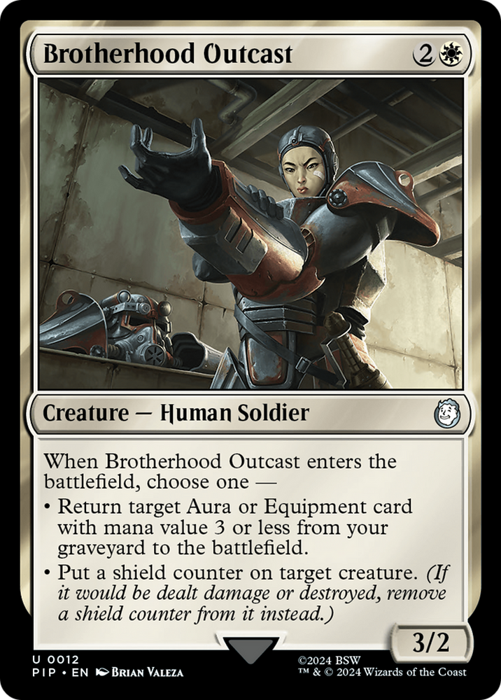 Brotherhood Outcast [Fallout] Magic: The Gathering