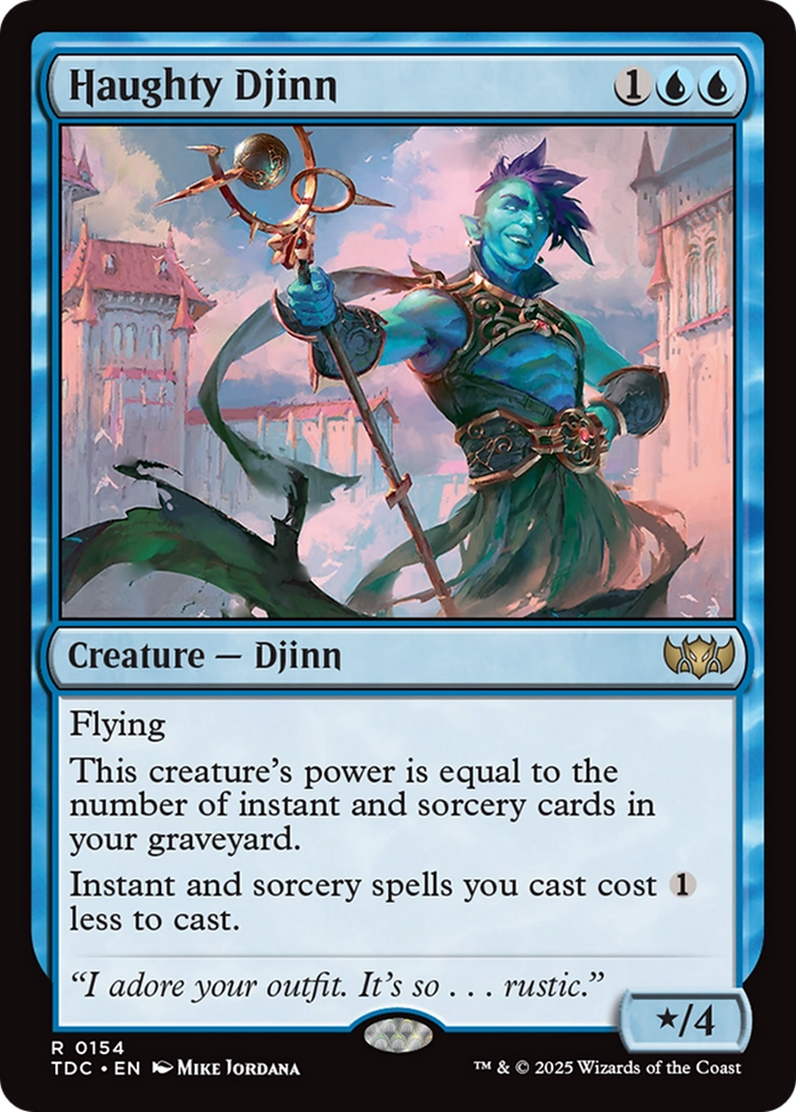 Haughty Djinn [Tarkir: Dragonstorm Commander] Magic: The Gathering