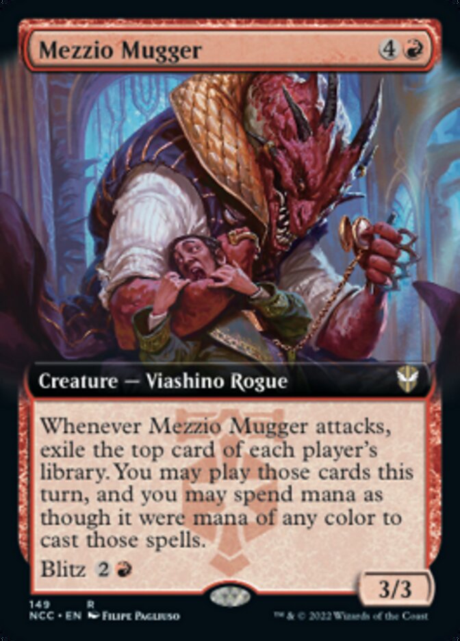Mezzio Mugger (Extended Art) [Streets of New Capenna Commander] Magic: The Gathering