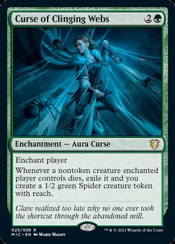 Curse of Clinging Webs [Innistrad: Midnight Hunt Commander] Magic: The Gathering