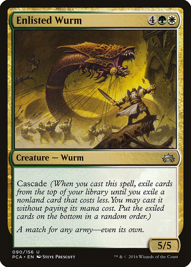 Enlisted Wurm [Planechase Anthology] Magic: The Gathering