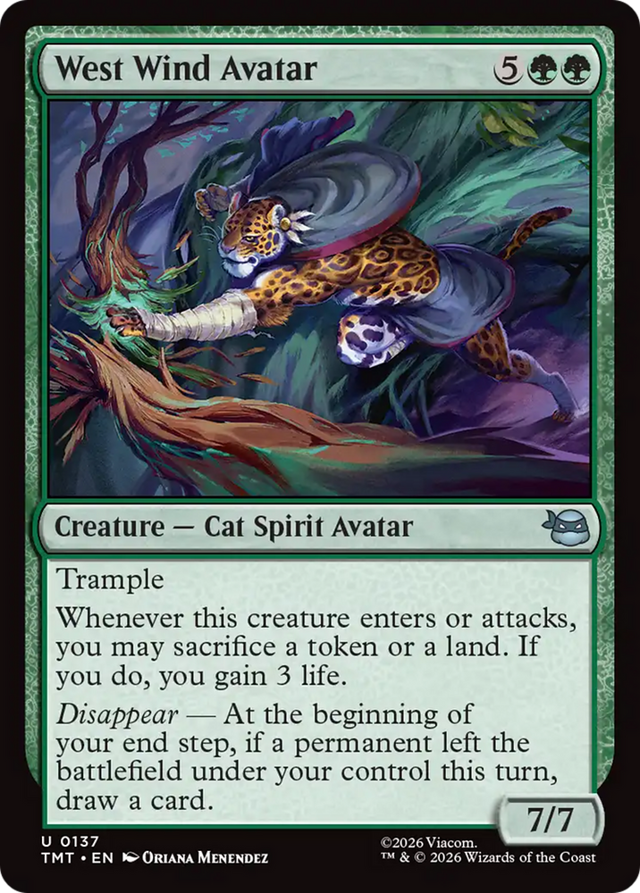West Wind Avatar [Teenage Mutant Ninja Turtles] Magic: The Gathering