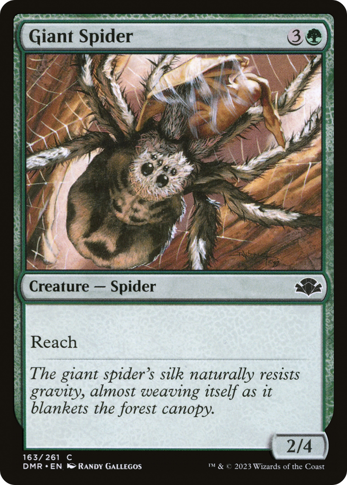 Giant Spider [Dominaria Remastered] Magic: The Gathering