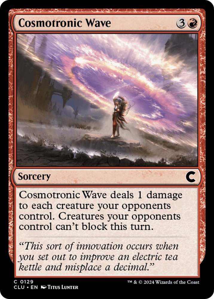 Cosmotronic Wave [Ravnica: Clue Edition] Magic: The Gathering