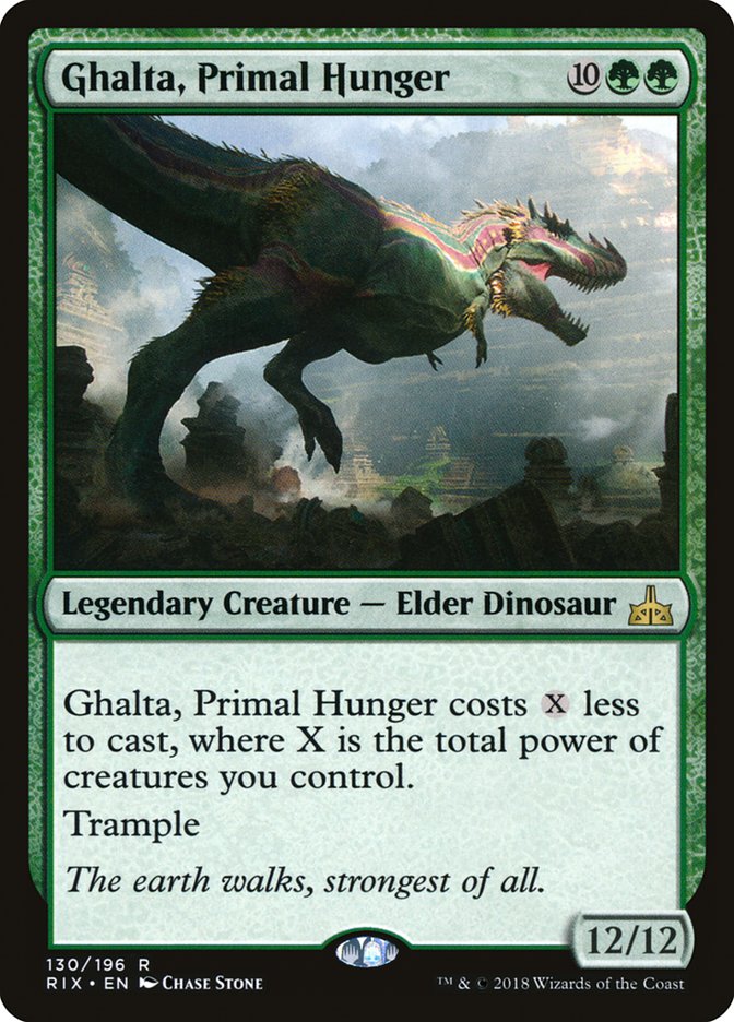 Ghalta, Primal Hunger [Rivals of Ixalan] Magic: The Gathering