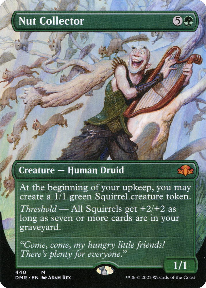 Nut Collector (Borderless Alternate Art) [Dominaria Remastered] Magic: The Gathering