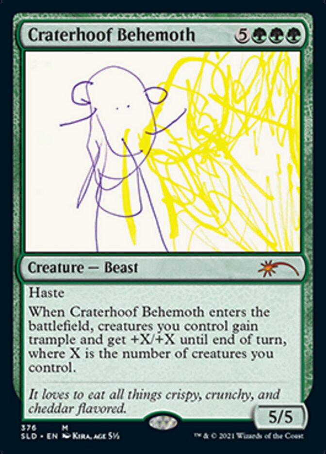 Craterhoof Behemoth (376) [Secret Lair Drop Series] Magic: The Gathering