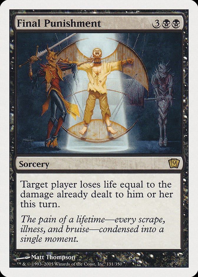 Final Punishment [Ninth Edition] Magic: The Gathering