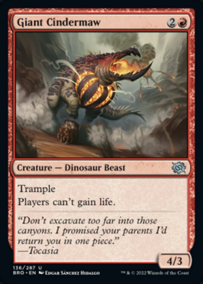 Giant Cindermaw [The Brothers' War] Magic: The Gathering