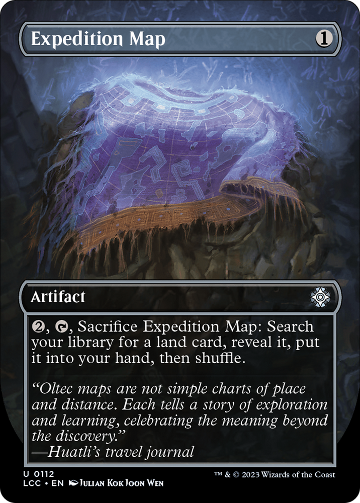 Expedition Map (Borderless) [The Lost Caverns of Ixalan Commander] Magic: The Gathering