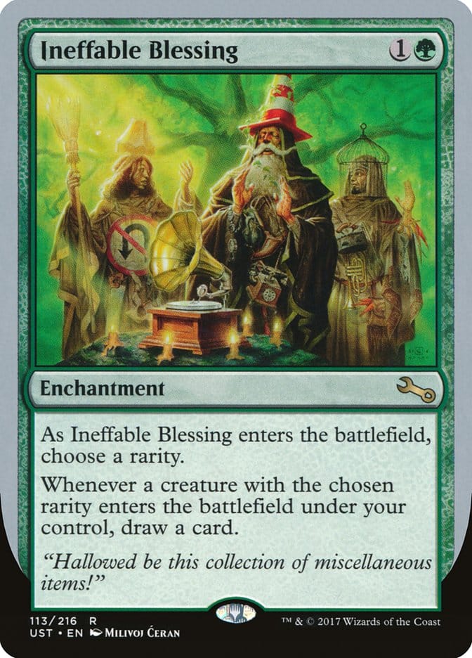 Ineffable Blessing ("choose a rarity") [Unstable] Magic: The Gathering