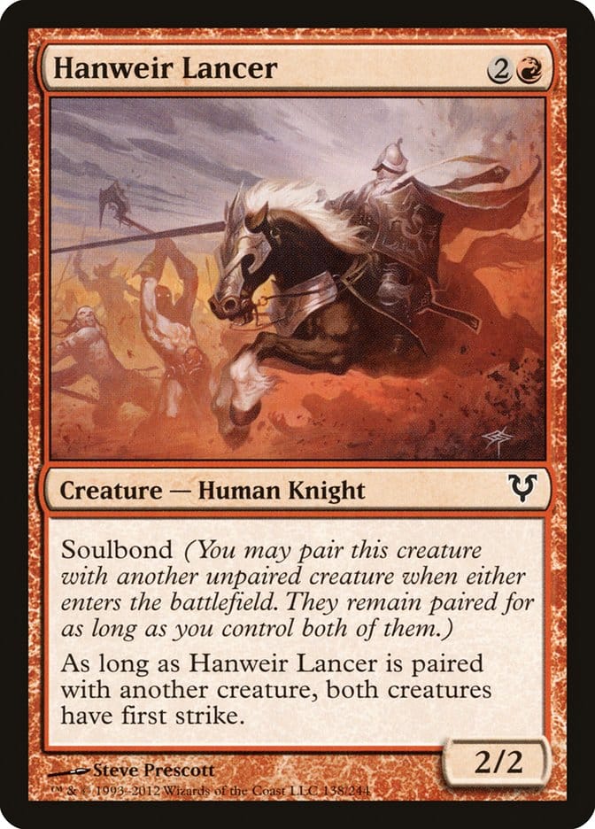 Hanweir Lancer [Avacyn Restored] Magic: The Gathering