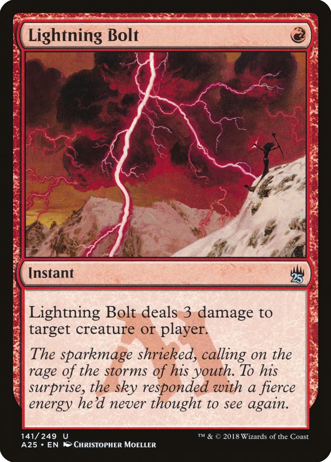 Lightning Bolt [Masters 25] Magic: The Gathering