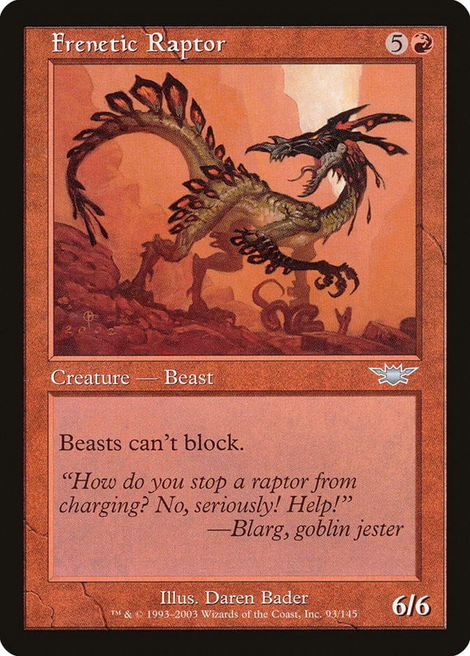 Frenetic Raptor [Legions] Magic: The Gathering