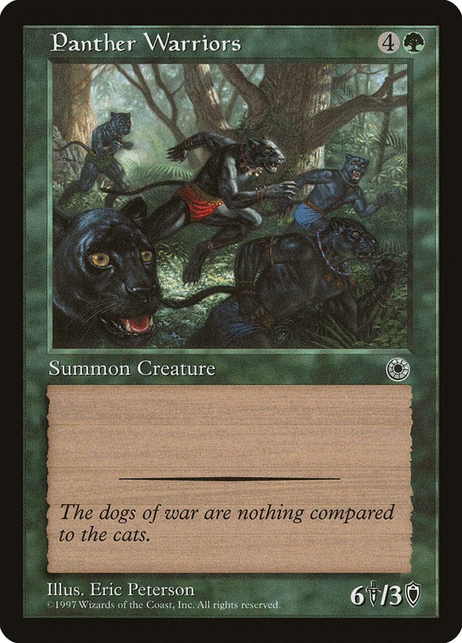 Panther Warriors [Portal] Magic: The Gathering
