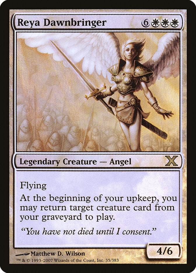 Reya Dawnbringer (Premium Foil) [Tenth Edition] Magic: The Gathering