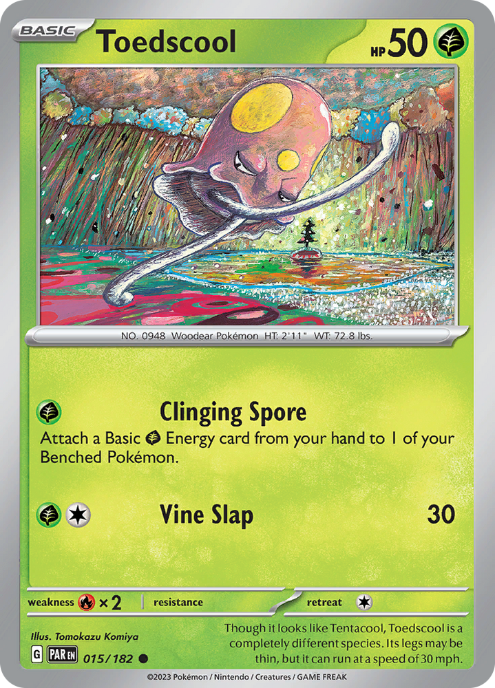 Toedscool (015/182) [Scarlet & Violet: Paradox Rift] Pokémon