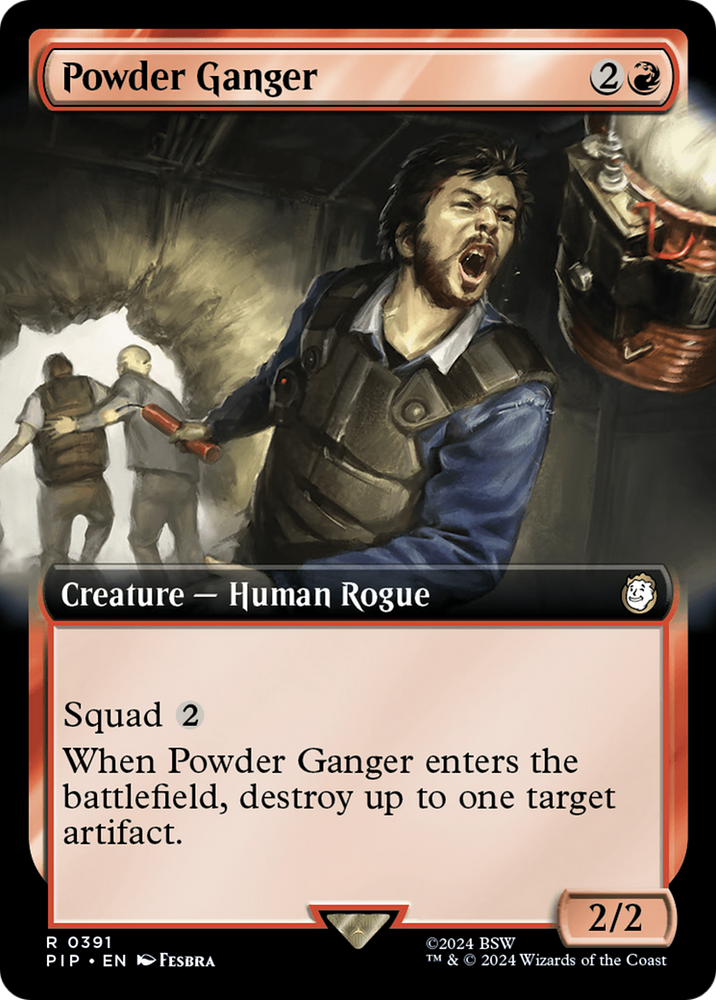 Powder Ganger (Extended Art) [Fallout] Magic: The Gathering