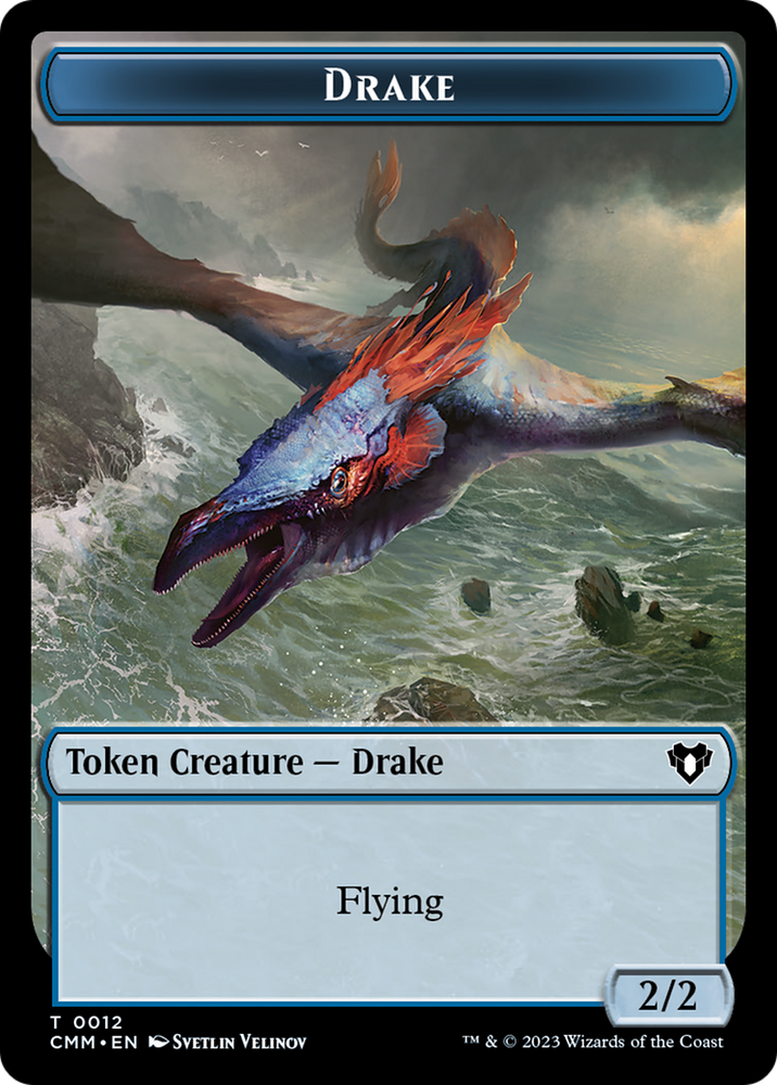 Drake Token [Commander Masters Tokens] Magic: The Gathering